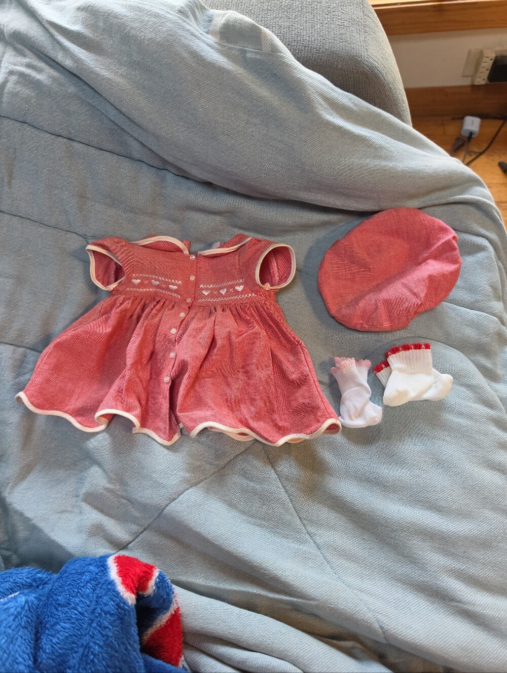 Vintage Pleasant Company 15" Bitty Baby Doll Valentines Day Outfit